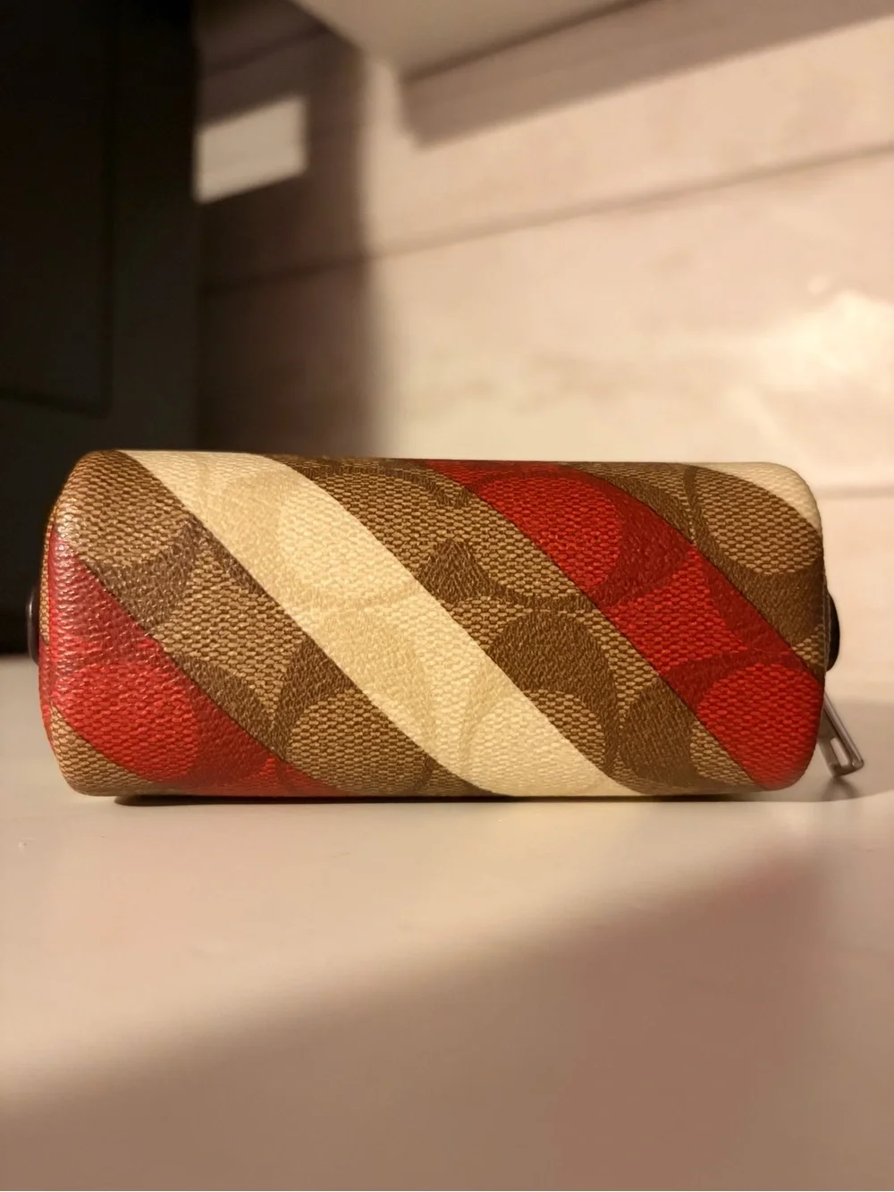 C1389 Coach mini boxy cosmetic pouch